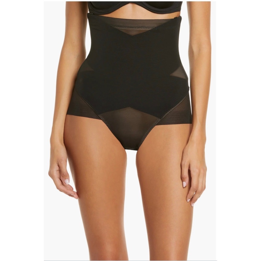 NWT Honeylove SuperPower Briefs Women's 1X Black High-Waist Shapewear hoco